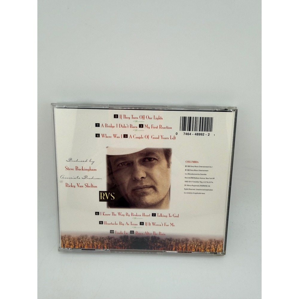 Ricky Van Shelton A Bridge I Didn't Burn CD 1993 Columbia CK 48992 Country Music - Picture 3 of 6